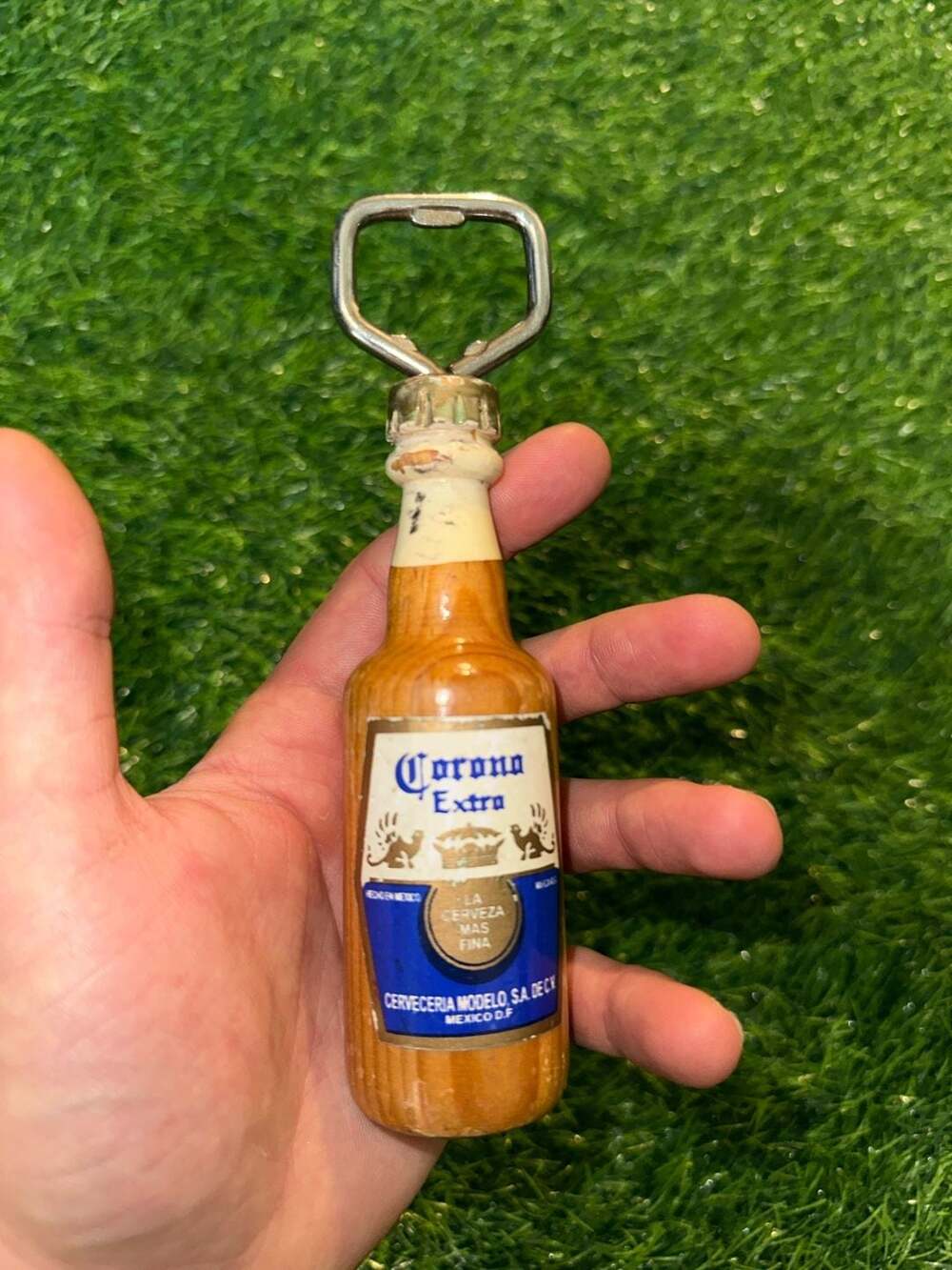 Corona Extra Bottle Shaped Wooden Bottle Opener